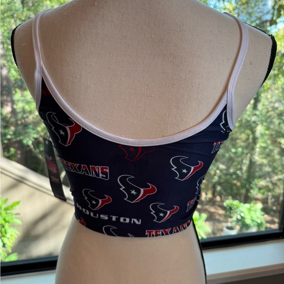 NWT Houston Texans Breakthrough Allover Knit Lounge Bralette Size Medium - Picture 5 of 6